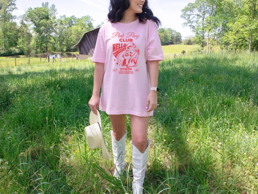 Pink Pony Club Vintage Inspired Chappel Roan Oversized T-Shirt, Midwest Princess, Sapphic Lesbian Pride Music Tee, Gay Pop Concert Shirt