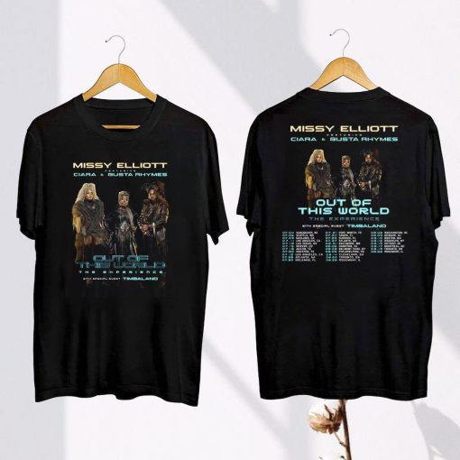 Missy Elliott 2024 Tour x Ciara & Busta T-Shirt, Out of This World 2024 Tour Shirt, Missy Elliott Rap Tour Merch, Missy Elliott Fan Gift