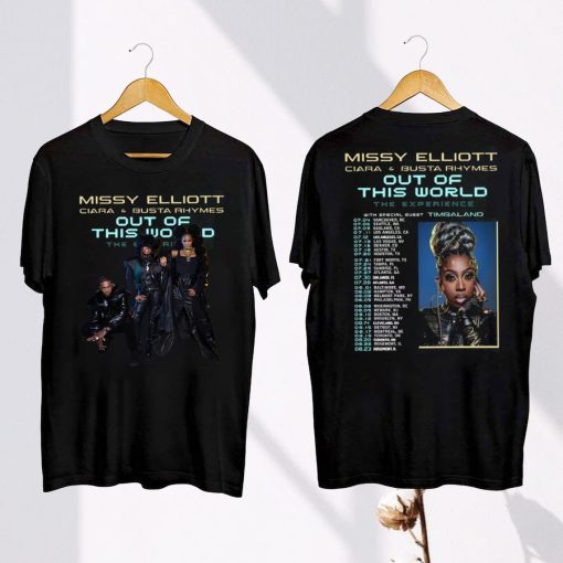 2024 Tour Missy Elliott x Ciara & Busta T-Shirt, Out of This World 2024 Tour Shirt, Missy Elliott Rap Tour Merch, Missy Elliott Fan Gift