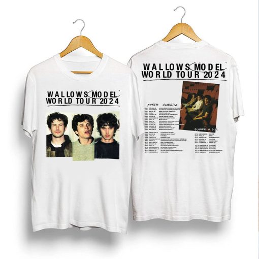 Wallows Model 2024 World Tour Shirt, Wallows 2024 Concert Shirt, Wallows Fan Gift, Wallows Merch, Model Tour 2024 Tee, Music Tour Shirt