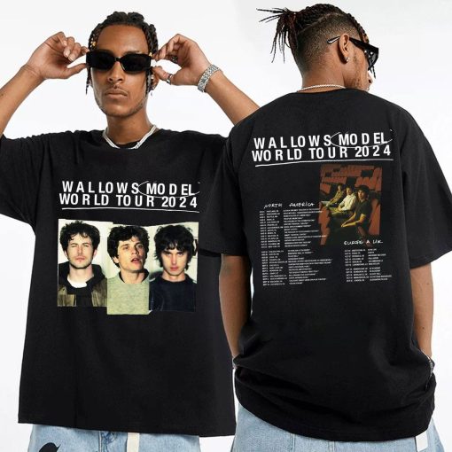 Wallows Model 2024 World Tour Shirt, Wallows 2024 Concert Shirt, Wallows Fan Gift, Wallows Merch, Model Tour 2024 Tee, Music Tour Shirt