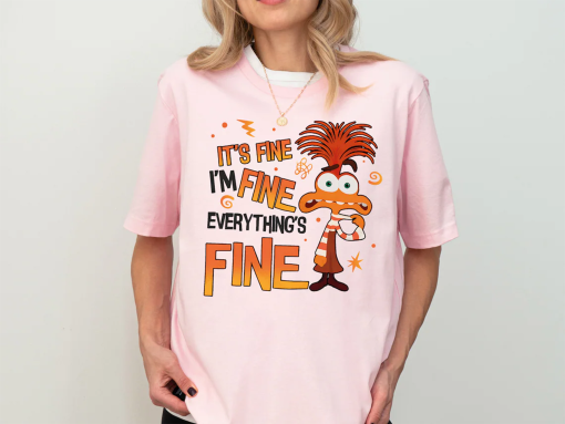 Disney Anxiety Shirt, Inside Out 2 Shirt, Emotions Shirt, Everything Is Fine Anxiety Inside Out, Disney Feelings Shirt, Mental Health Shirt