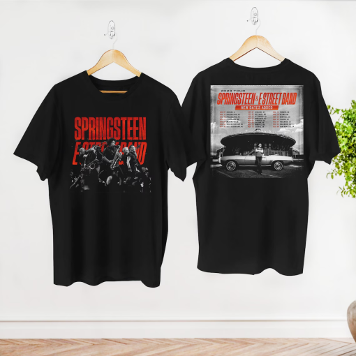 Bruce Springsteen And E Street 2023 Tour Shirt, E Street Band Shirt, Bruce Springsteen Fan Gift, Rock Tour 2023 Shirt, Bruce Springsteen Tee