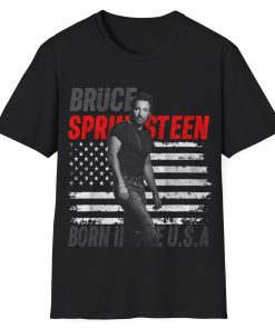 Vintage Style Bruce Springsteen Unisex Softstyle T-Shirt