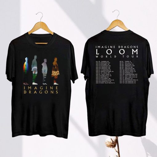 Graphic Imagine Dragons Loom Tour 2024 T-Shirt, Imagine Dragons Band Shirt, Imagine Dragons Band Fan Gift, Imagine Dragons Concert Merch