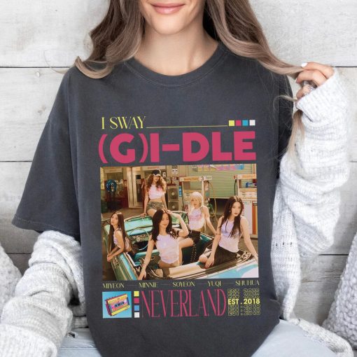 G(I)-DLE Kpop Shirt, GI-DLE I Sway Kpop Sweatshirt, Gidle World Tour 2024 Shirt, G-Idle Vintage Retro Graphic Music Unisex Gift Fan Hoodie