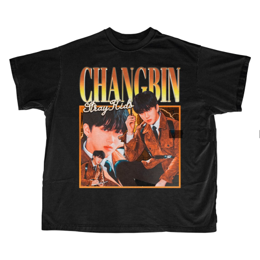 Stray Kids Changbin Retro Classic T-shirt – Kpop Bootleg Shirt – Kpop Merch – Kpop Gift for her or him – Stray Kids Skz Tee