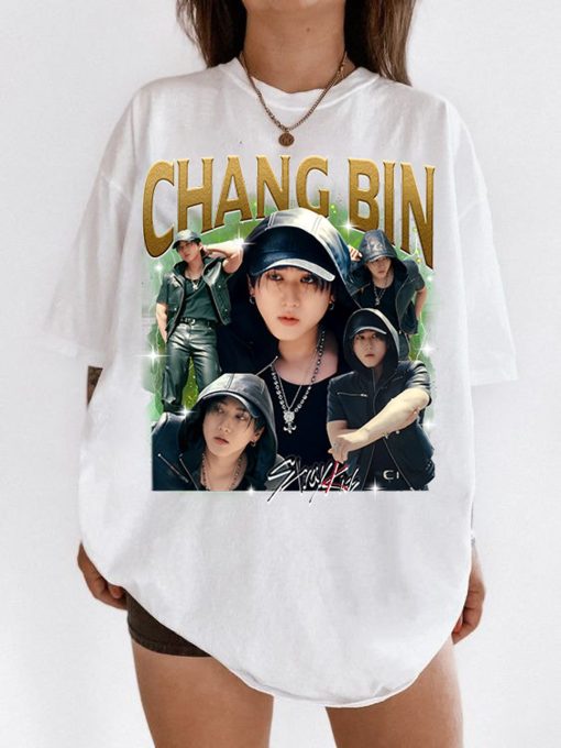 Changbin Kpop Shirt, Changbin Stray Kids Kpop Sweatshirt, Chang Bin SKZ Vintage Retro Graphic Music Unisex Gift Fan Hoodie