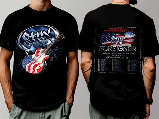 Styx and Foreigner Summer 2024 Tour Shirt, Styx and Foreigner Band Fan Shirt, Styx and Foreigner 2024 Tour Shirt, Summer 2024 Concert Shirt