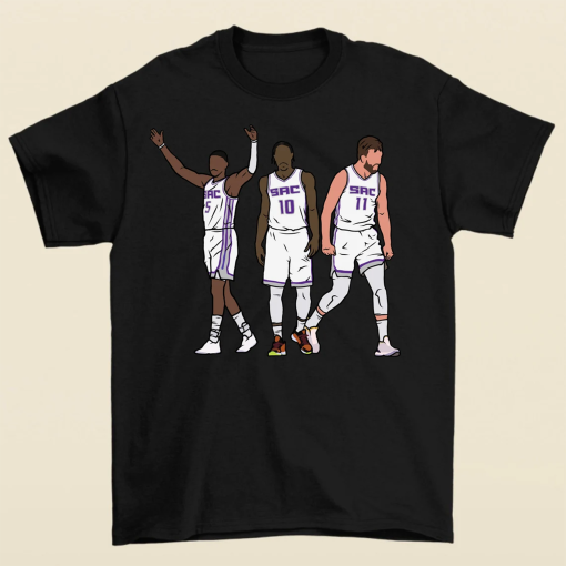 De’Aaron Fox, DeMar DeRozan & Domantas Sabonis T-Shirt