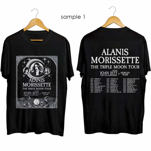 Alanis Morissette The Triple Moon Tour 2024 T-Shirt, Alanis Morissette Fan Gift, Alanis Morissette 2024 Tour Shirt, Alanis Morissette Merch