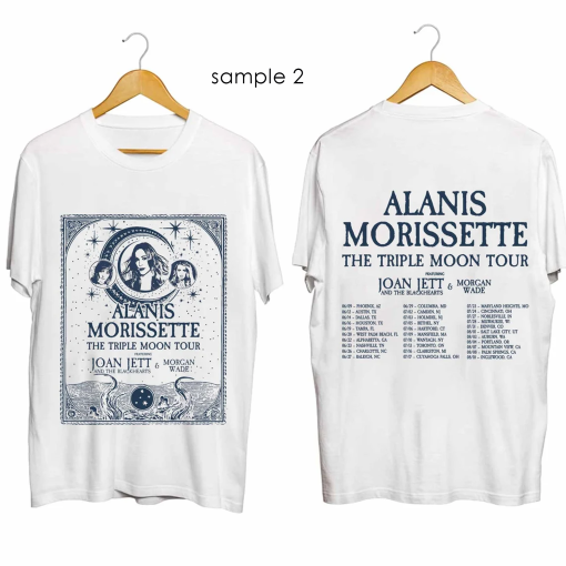 Alanis Morissette The Triple Moon Tour 2024 T-Shirt, Alanis Morissette Fan Gift, Alanis Morissette 2024 Tour Shirt, Alanis Morissette Merch