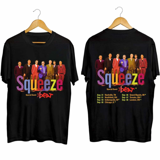 Squeeze 2024 Tour Shirt, Squeeze Band Fan Shirt, Squeeze 2024 Concert Shirt