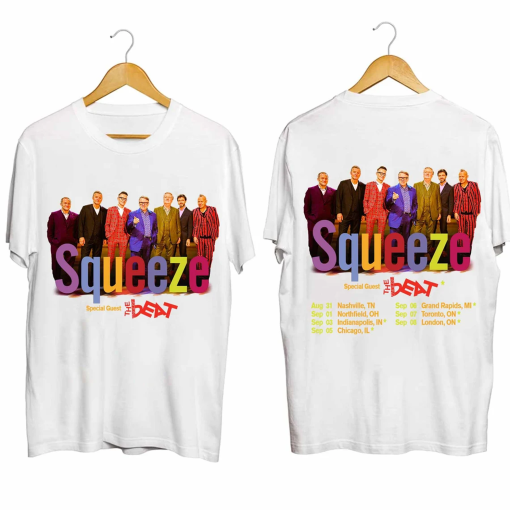 Squeeze 2024 Tour Shirt, Squeeze Band Fan Shirt, Squeeze 2024 Concert Shirt