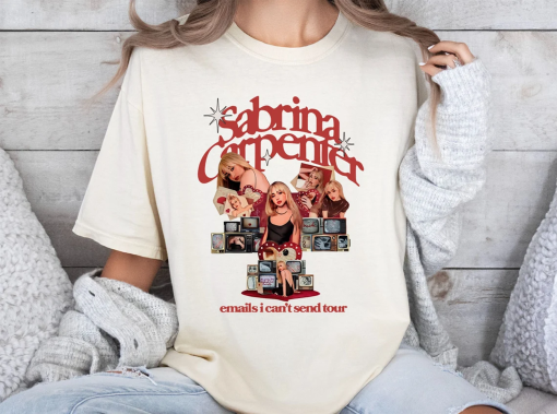 Sabrina 2024 Tour Shirt, Sabrina Emails Tour, Tour Concert Outfit, Carpenter Graphic Shirt