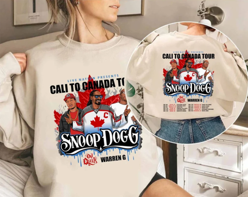 Snoop Dogg – Cali to Canada Tour 2024 Shirt, Snoop Dogg Fan Shirt, Snoop Dogg Rap Tee, Snoop Dogg Hip Hop Shirt