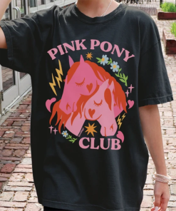 Pink Pony Club T-Shirt, Cute Pride Graphic…