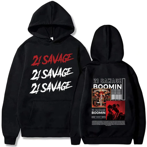 21 Savage Story American Dream Hoodies Tour Merch Women Men Fashion Casual Long Sleeve Sweatshirts Harajuku