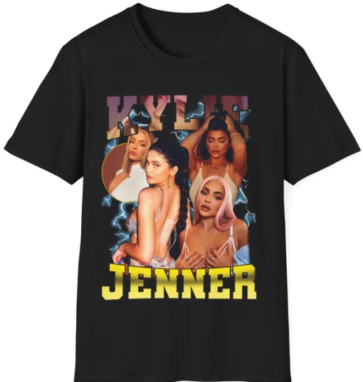 Kylie Jenner Vintage Bootleg Shirt, 90s Design, Kardashians , Unisex, Mens, Womens