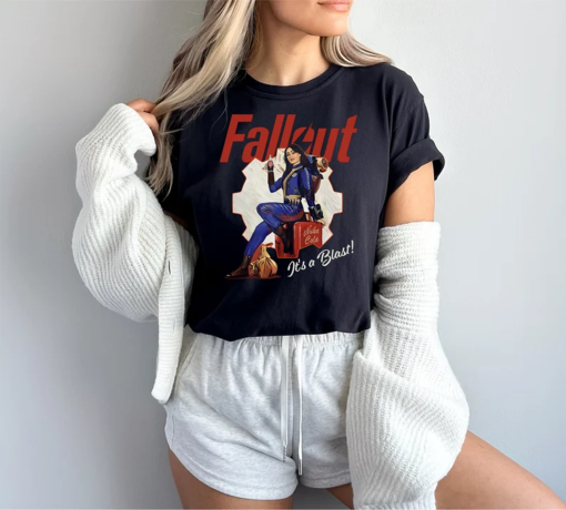 Fallout Graphic Shirt Retro Gaming Graphic Tee Gift for Fallout Fan Fallout 2024 TV Shirt for Gamer Vintage Style Gaming Movie Shirt Gift