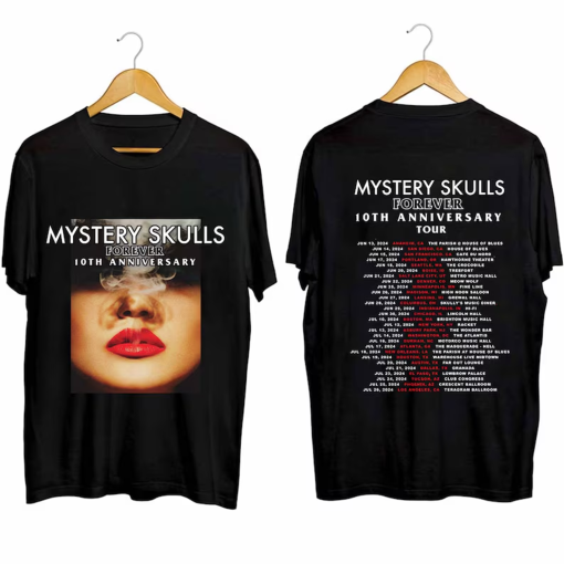 Mystery Skulls – Forever 10th Anniversary Tour 2024 Shirt, Mystery Skulls Fan Shirt, Mystery Skulls 2024 Concert Shirt