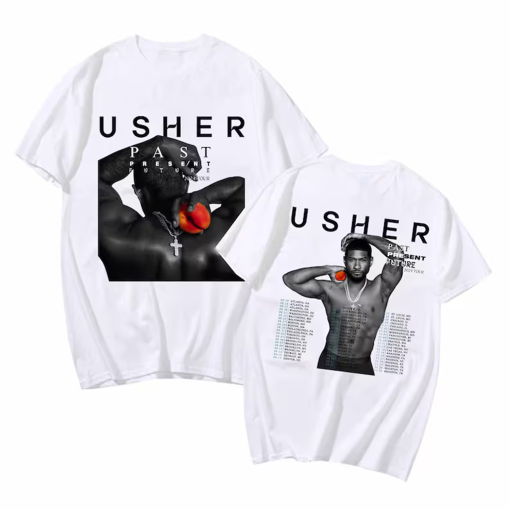 Usher Past Present Future Tour 2024 Shirt, Usher Concert 2024 Shirt, Usher Shirt, Usher Tour Merch, Usher Fan Gift