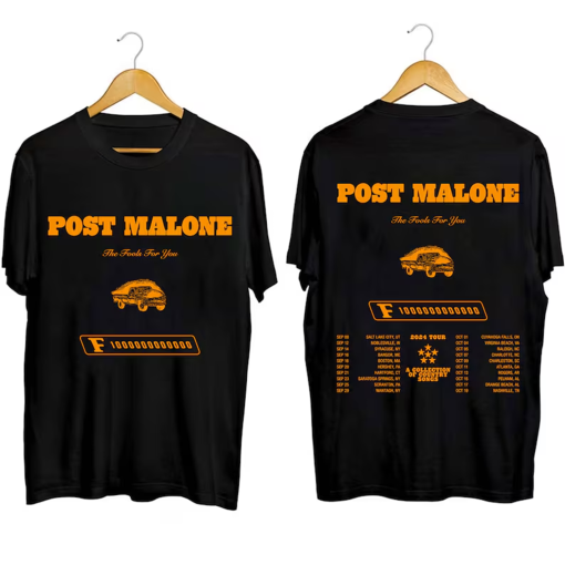 Post Malone – The F-1 Trillion Tour 2024 Shirt, Post Malone Fan Shirt, Post Malone 2024 Tour, The F-1 Trillion 2024 Concert Shirt