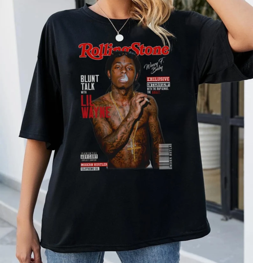 Lil wayne rolling stone Unisex Shirt Lil wayne, Lil wayne shirt, wayne vintage Tee, Hip Hop Shirt, Hip Hop, American Singer, Women Fans Gift