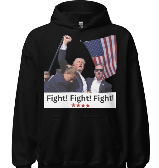 Trump 2024 Maga Fight Unisex Hoodie