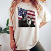 Trump Survives Bullet T-Shirt “I will take a bullet for this country” All-American White Tee, 100% Cotton Made in the USA