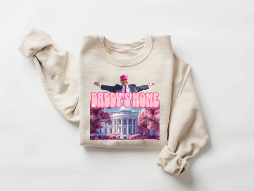 Daddys home shirt, White House trump 2024 shirt get in losers, trump sweatshirt, republican sweatshirt, political sweatshirt, mug shot