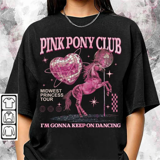 BlvckStyle Pink Pony Club Shirt, Midwest Princess 2024, Vintage 90s Sapphic Lesbian WLW Pride Gift Unisex Shirt, Hoodie, Sweatshirt