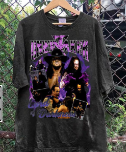 Vintage 90s Graphic Style The Undertaker T-Shirt…