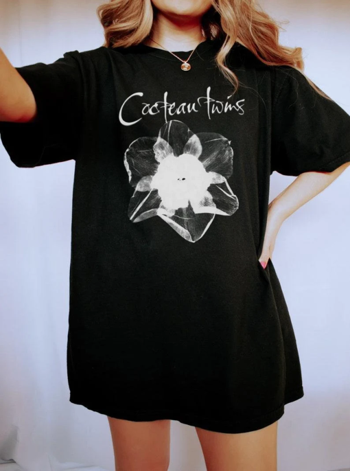 Cocteau Twins Floral retro shirt, Cocteau Twins indie shoegaze shirt