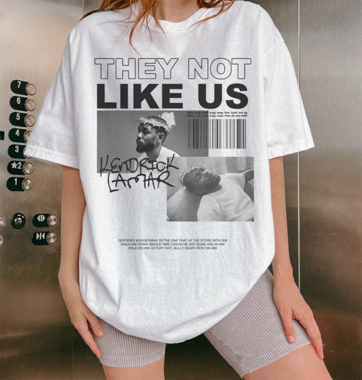 They Not Like Us Rapper Tee Vintage Kendrick Lamar 90’s Hip Hop Fan Tee