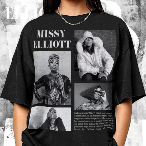 Vintage Missy Elliott 90s Shirt, Rapper Missy Elliott’s Gift For Man And Woman, Music Merch