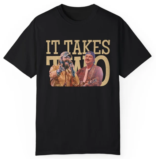 It Takes Two Wallen Malone Vintage Distressed Shirt. Cowboy Malone Shirt. Summer Concert Shirt. I Had Some Help Concert t Shirt.