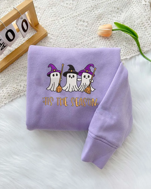 Halloween ghost witches – Embroidered Sweatshirt