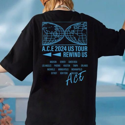 A.C.E 2024 Us Tour Rewind Us T-shirt, A.C.E My Girl : “My Choice” Album Shirt, A.C.E Kpop Junhee, Donghun, Wow, Byeongkwan, Yuchan Tee