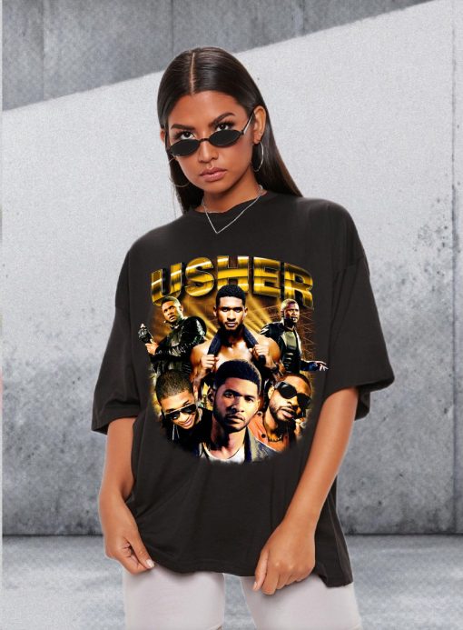 Usher Concert Shirt, Usher Las Vegas Residency Merch, Usher T Shirt, Usher PNG, Usher SVG, Usher Concert, 90s Vintage Bootleg Tee Retro