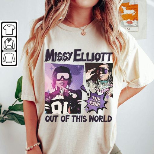 BlvckStyle Missy Elliott Music Shirt, Out Of This World 2024, Vintage The Rain Gift Unisex Shirt, Hoodie, Sweatshirt