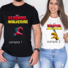 Cartoon Deadpool and Wolverine Shirt, Deadpool 3 Movie Shirt, Graphic Tee for Film Fans, Deadpool & Wolverine Tee, Fun Superhero Mashup Tee