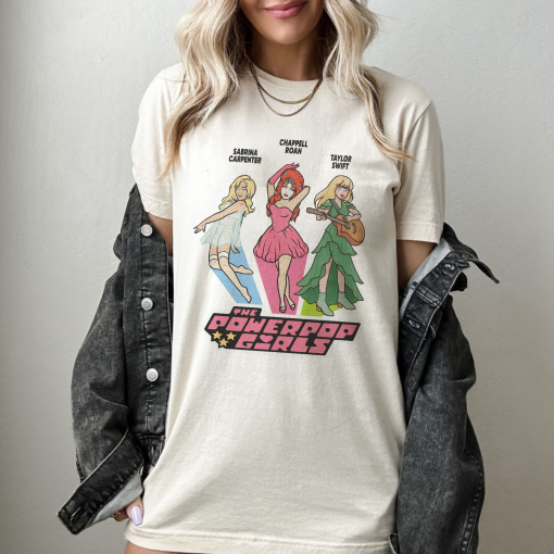 Chappell Roan x Sabrina x Taylor Swift PowerPop Girls – Shirt