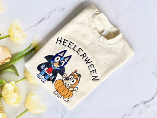 Bluey Heelerween Halloween Embroidered Sweatshirt