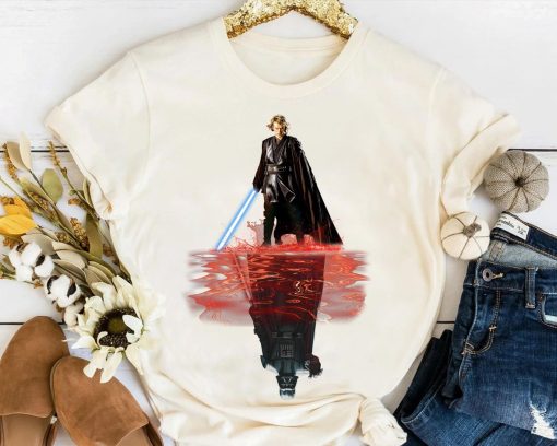 Star Wars Anakin Skywalker Water Mirror Darth Vader Unisex T-shirt Birthday Shirt Gift For Men Women Kid Hoodie Sweatshirt Toddler Shirt