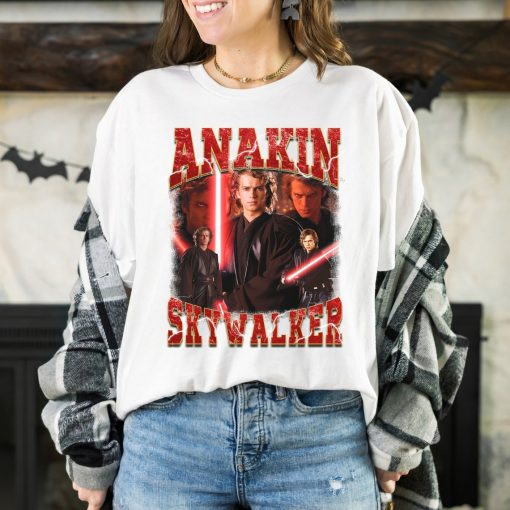 Star Wars Anakin Skywalker Graphic Portrait Poster Shirt Star Wars Movie Trip Vacation Holiday Family Trip Unisex T-Shirt Kid shirt Gift