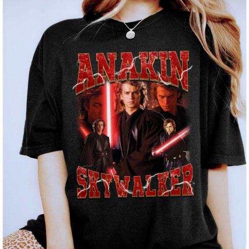 Star Wars Anakin Skywalker Graphic Portrait Poster Shirt Star Wars Movie Trip Vacation Holiday Family Trip Unisex T-Shirt Kid shirt Gift