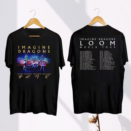 2024 Imagine Dragons Loom Tour T-Shirt, Imagine Dragons 90s Vintage Shirt, Imagine Dragons Band Fan Gift, Imagine Dragons Band Merch