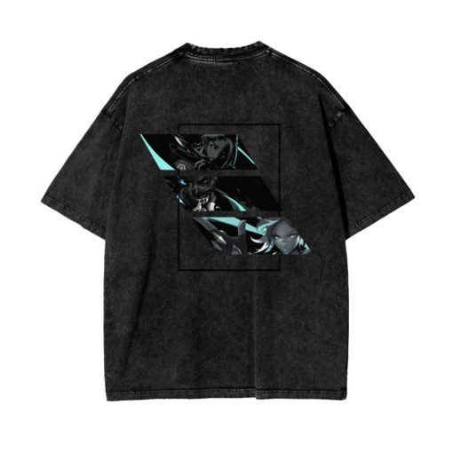 Valorant Acid Wash shirt Jett, Neon, Yoru, Valorant Gift, Duelist, Video Game | 300 GSM