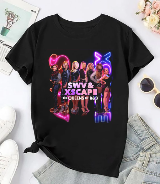 SWV And Xscape Queens of RB T-Shirt, SWV and Xscape 2024 Tour Shirt, Swv & Xscape Band Merch, Swv Band Graphic Shirt, Xscape Fan Gift Shirt